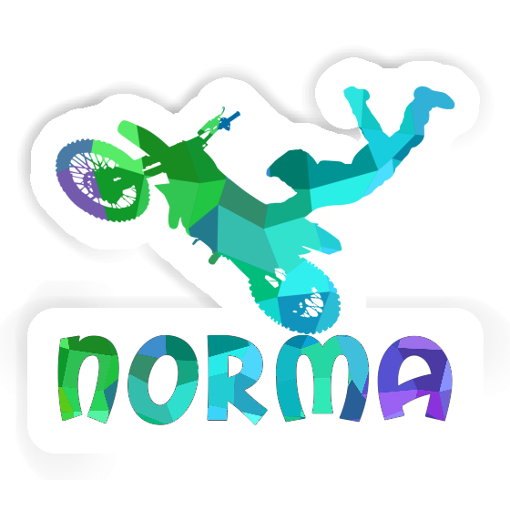 Sticker Motocross Rider Norma Notebook Image