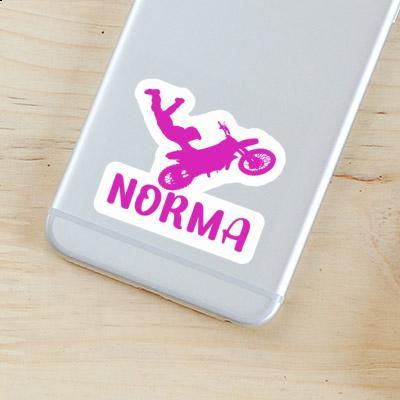 Sticker Motocross Jumper Norma Notebook Image