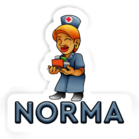 Norma Sticker Nurse Laptop Image