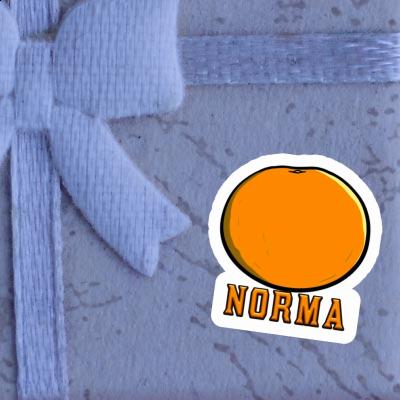 Sticker Orange Norma Gift package Image