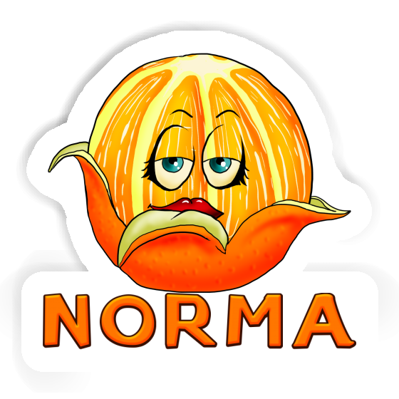 Orange Sticker Norma Image