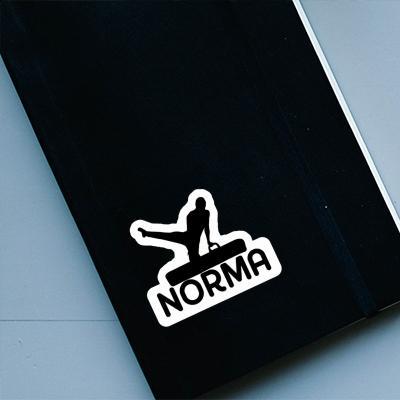 Norma Sticker Gymnast Laptop Image