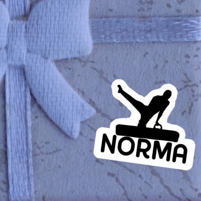 Norma Sticker Gymnast Notebook Image