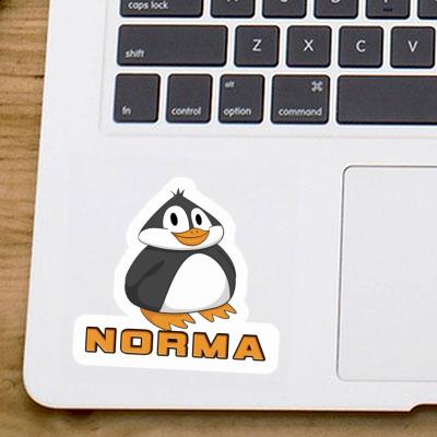 Norma Sticker Fat Penguin Laptop Image