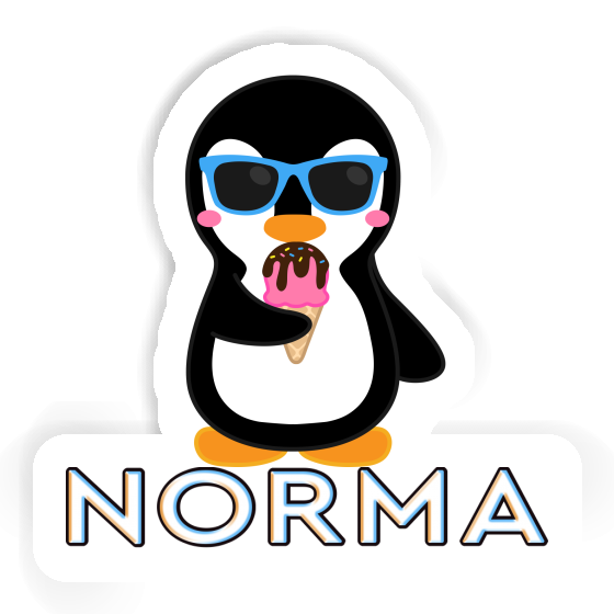 Eis-Pinguin Aufkleber Norma Image