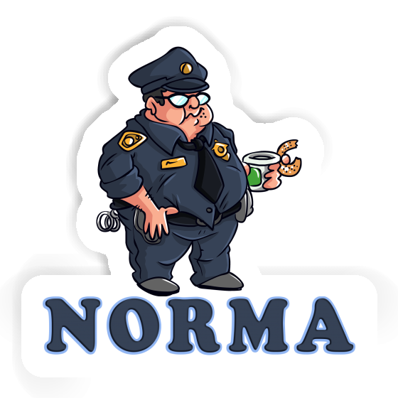 Sticker Norma Police Officer Image