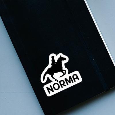 Aufkleber Reiterin Norma Notebook Image