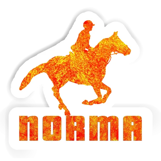 Norma Sticker Horse Rider Image