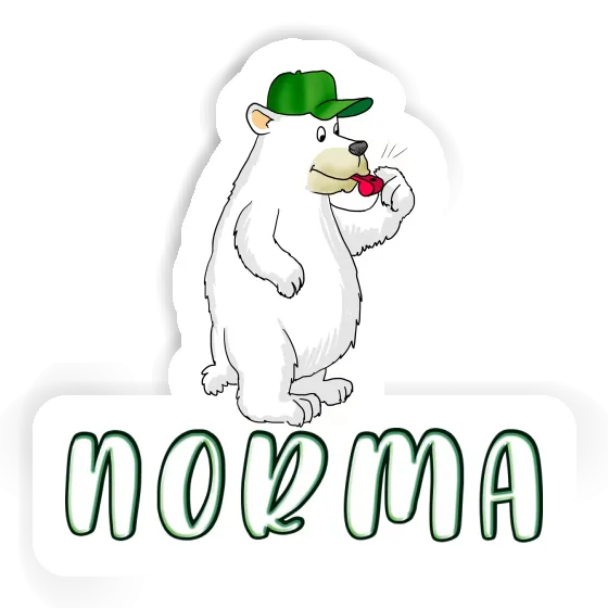 Sticker Ice Bear Norma Laptop Image