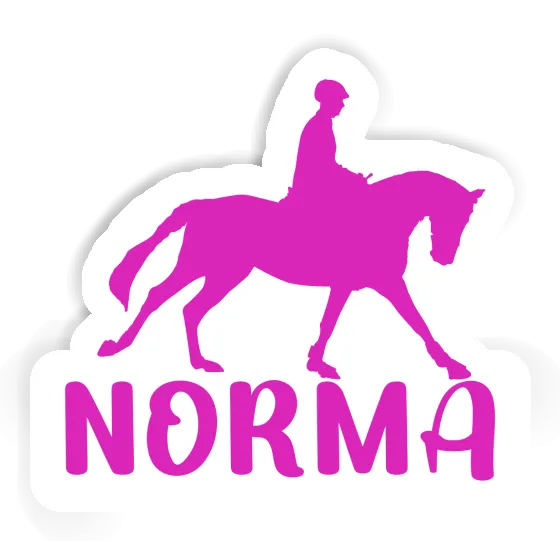 Norma Sticker Horse Rider Notebook Image