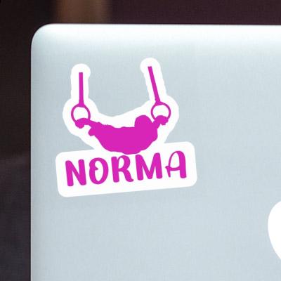 Norma Sticker Ring gymnast Laptop Image