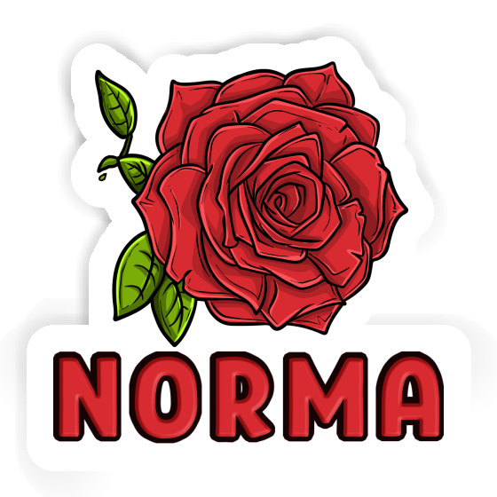 Autocollant Norma Fleur de rose Notebook Image