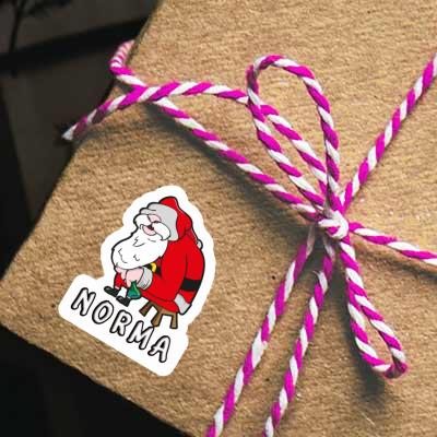 Weihnachtsmann Aufkleber Norma Gift package Image