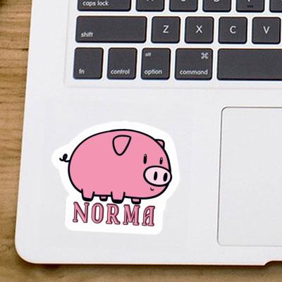 Pig Sticker Norma Notebook Image