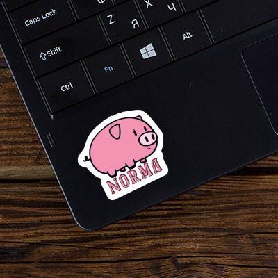 Autocollant Cochon Norma Laptop Image