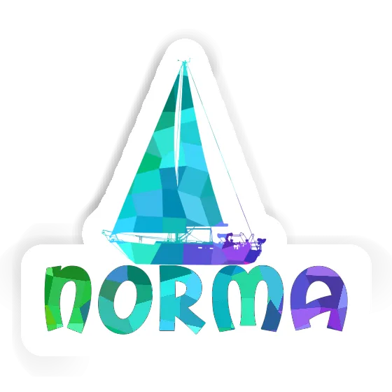 Sticker Norma Segelboot Notebook Image