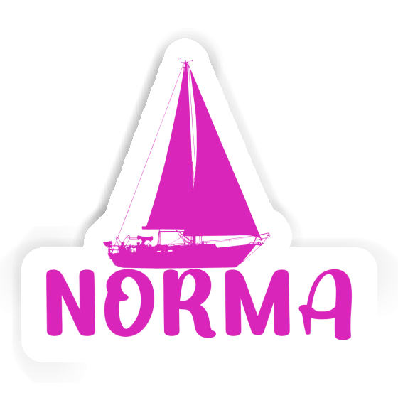 Sticker Norma Sailboat Image