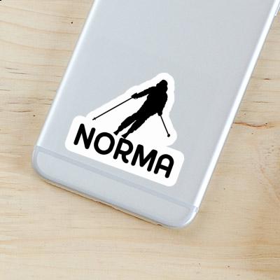 Sticker Skier Norma Notebook Image