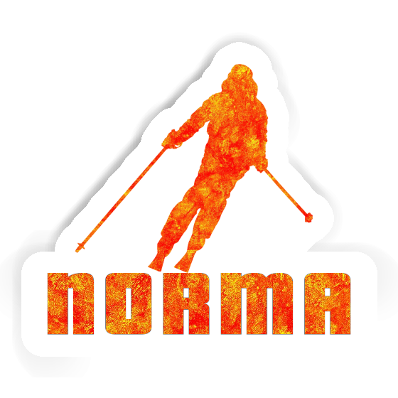 Skifahrerin Aufkleber Norma Gift package Image