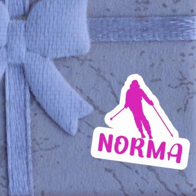 Sticker Norma Skier Gift package Image