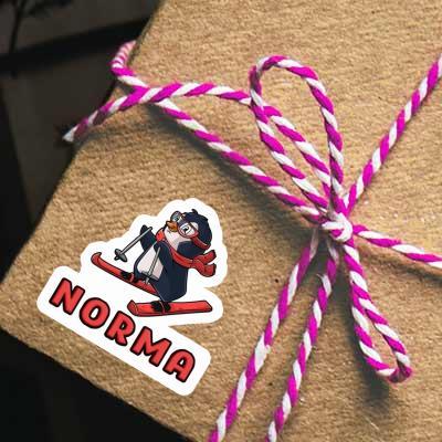 Norma Aufkleber Skifahrerin Gift package Image