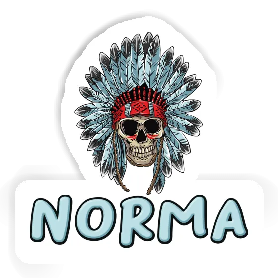 Sticker Indian Skull Norma Notebook Image