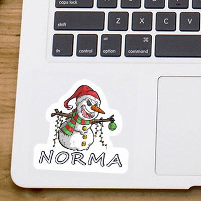 Norma Aufkleber Schneemann Laptop Image