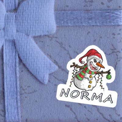 Norma Aufkleber Schneemann Image