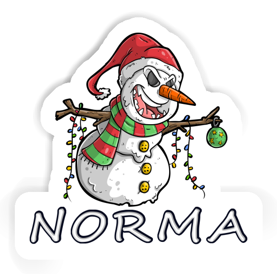 Sticker Norma Bad Snowman Gift package Image