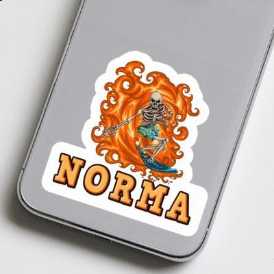 Sticker Norma Surfer Notebook Image