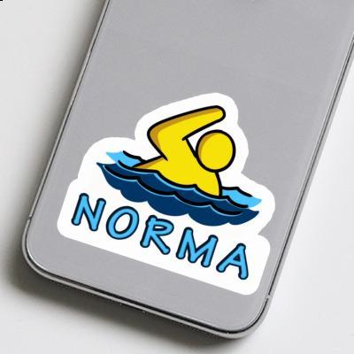 Swimmer Sticker Norma Laptop Image