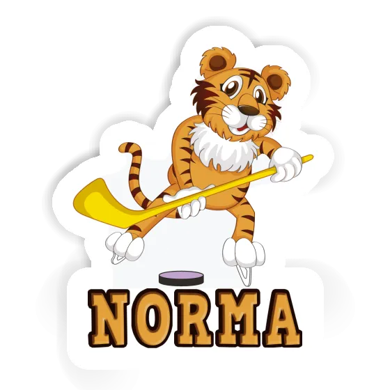 Hockey Player Sticker Norma Laptop Image