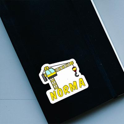 Norma Sticker Tower Crane Notebook Image