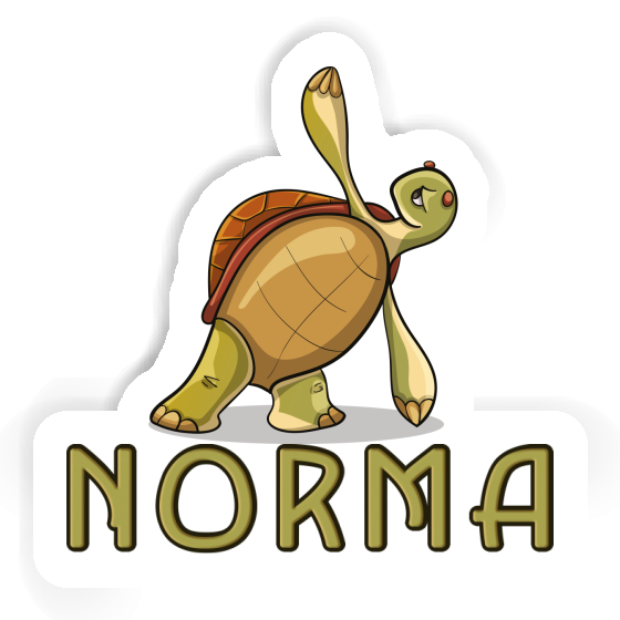 Norma Sticker Yoga Turtle Image