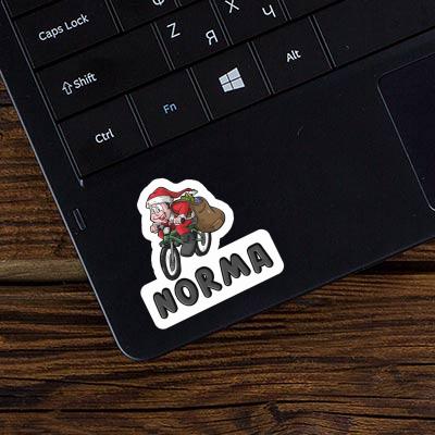 Norma Sticker Cyclist Laptop Image