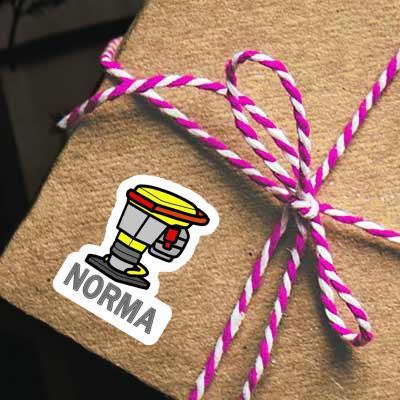 Autocollant Pilon vibrant Norma Notebook Image