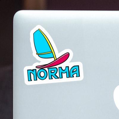 Norma Sticker Windsurf Board Image