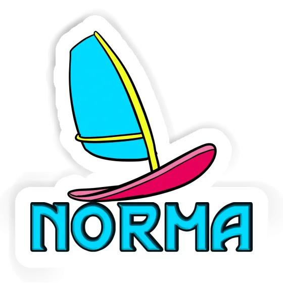 Norma Sticker Windsurf Board Image