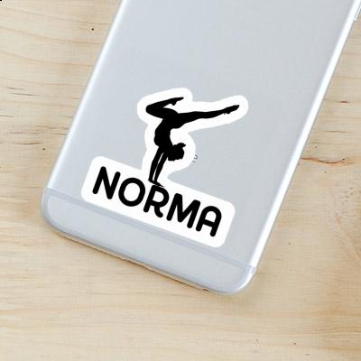 Sticker Norma Yoga Woman Laptop Image