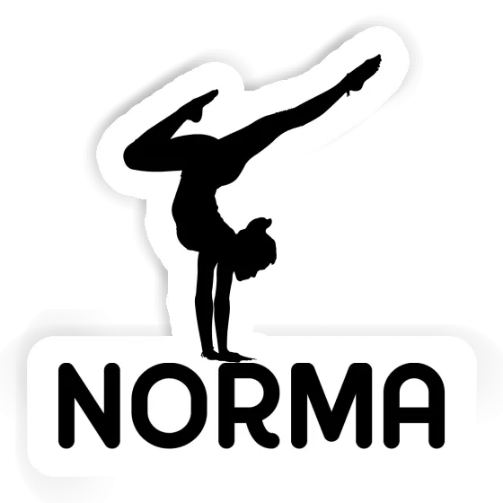 Sticker Norma Yoga Woman Gift package Image