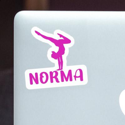 Norma Autocollant Femme de yoga Laptop Image