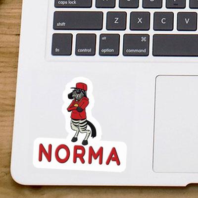 Norma Sticker Zebra Laptop Image