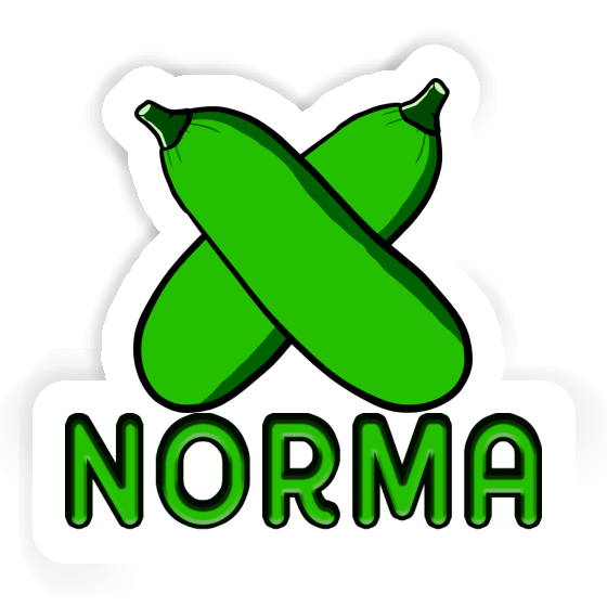 Norma Sticker Zucchini Laptop Image