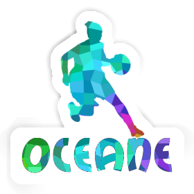 Sticker Oceane Basketballspielerin Image