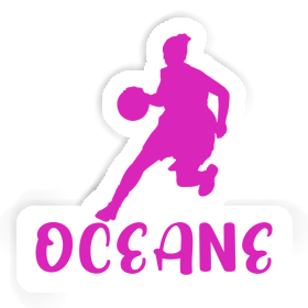 Aufkleber Basketballspielerin Oceane Image