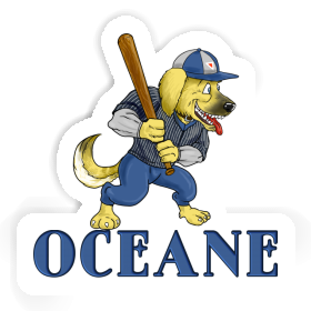Aufkleber Oceane Baseball-Hund Image