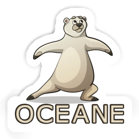 Aufkleber Yoga-Bär Oceane Image