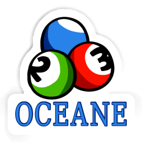 Aufkleber Oceane Billardkugel Image