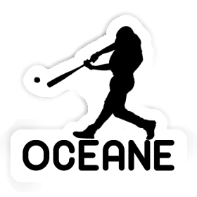 Sticker Baseballspieler Oceane Image