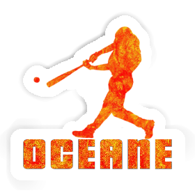 Sticker Baseballspieler Oceane Image